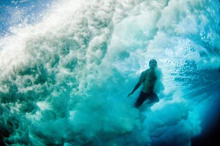 A fish-eye view of Mike Stewart