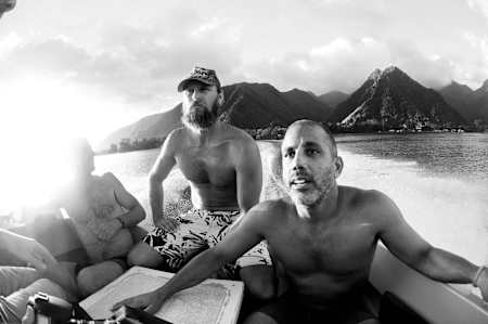 The crew races towards the action