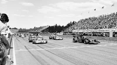 The Formula One Grand Prix back in 1973 on Scandinavian Raceway in Anderstorp, Sweden.