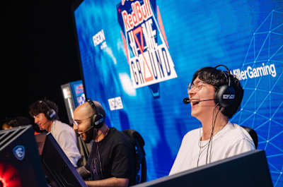 TenZ and Sacy at the Red Bull Home Ground World Finals in New York on November 16, 2025. 