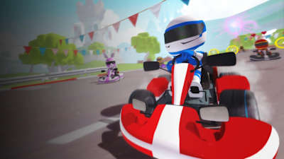 Captura de pantalla de VR Karts para PlayStation VR.