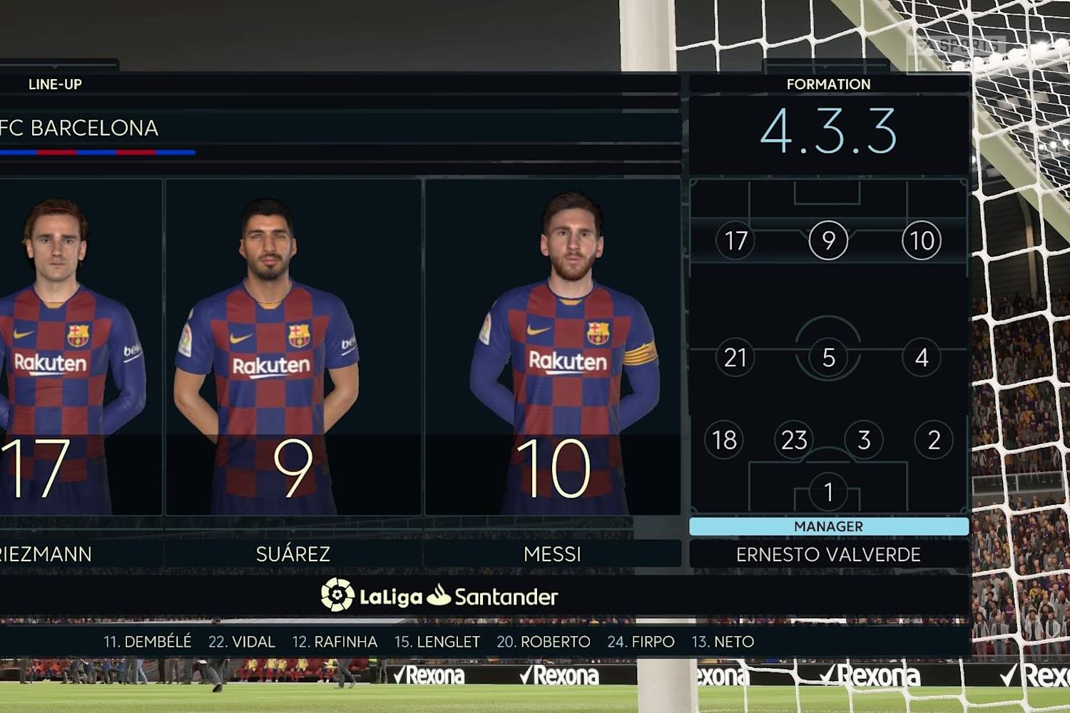 Best Formation Barcelona Fifa 20
