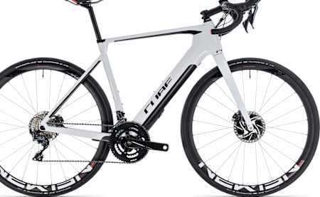 The Cube Agree Hybrid electric road bicycle.