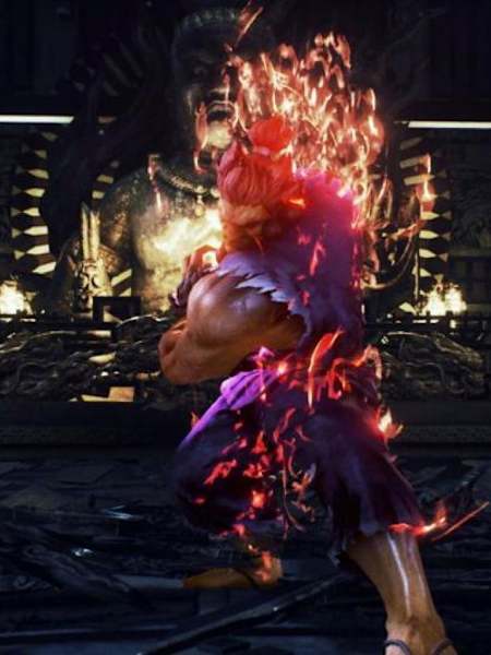 Akuma practises his fireballs Akuma uses his special hadouken attack