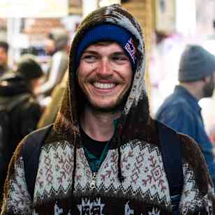 Fabian Lentsch poses for a portrait at the bazaar in Tehran, Iran on March 20, 2020