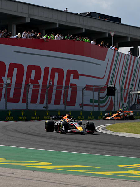 Max Verstappen w akcji na Hungaroringu