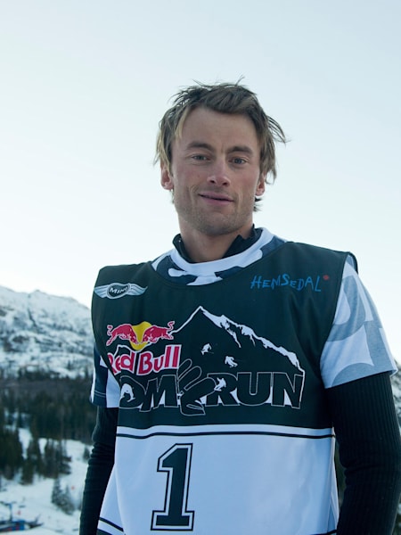 Petter Northug poses for a portrait during Red Bull Home Run in Hemsedal, Norway on March 30th, 2013