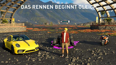 Screenshot from The Crew Motorfest shows the lobby of the Grand Race multiplayer mode.