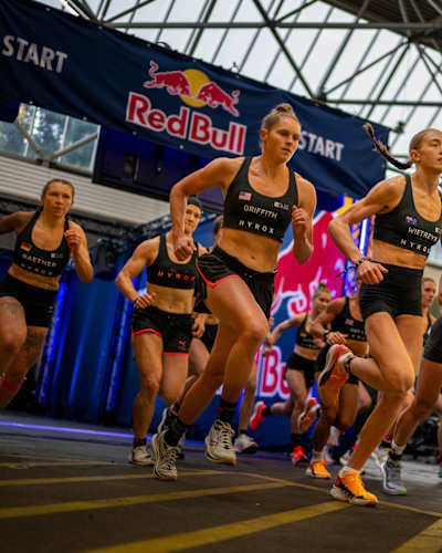 The Elite 15 competitors kick off at the Hyrox Major in Amsterdam, Netherlands, October 2024