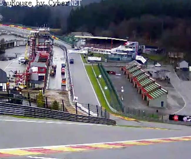 Eau Rouge Webcam At Spa Francorchamps Track Red Bull