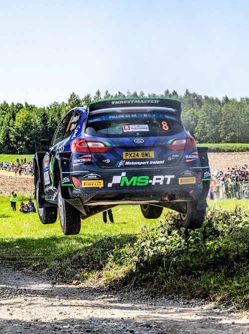 WRC star Armstrong made his Ford Fiesta Rally2 fly in the ERC