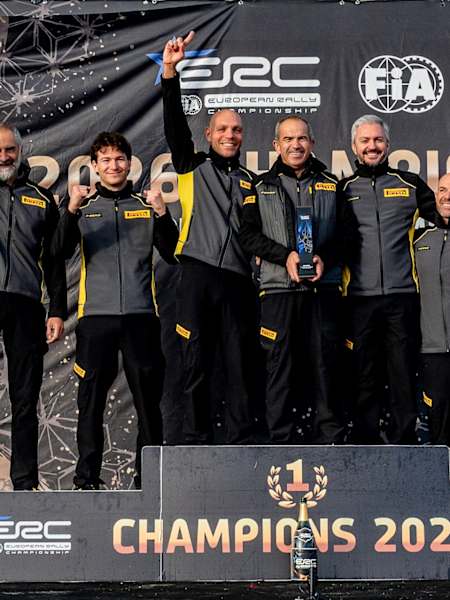Pirelli celebrated winning the ERC Tyre Suppliers' title