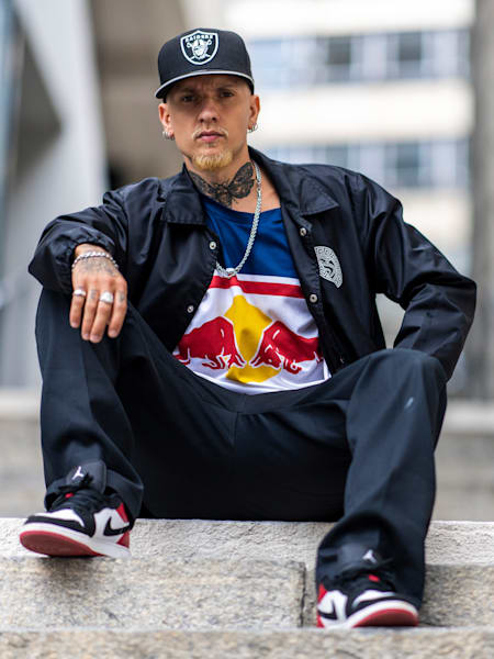 Poppin C poses for a portrait in Lausanne, Switzerland on August 31, 2020