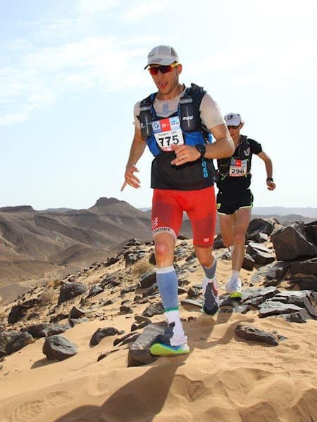 Tom came third at 2017's Marathon des Sables – his first multi-stage race