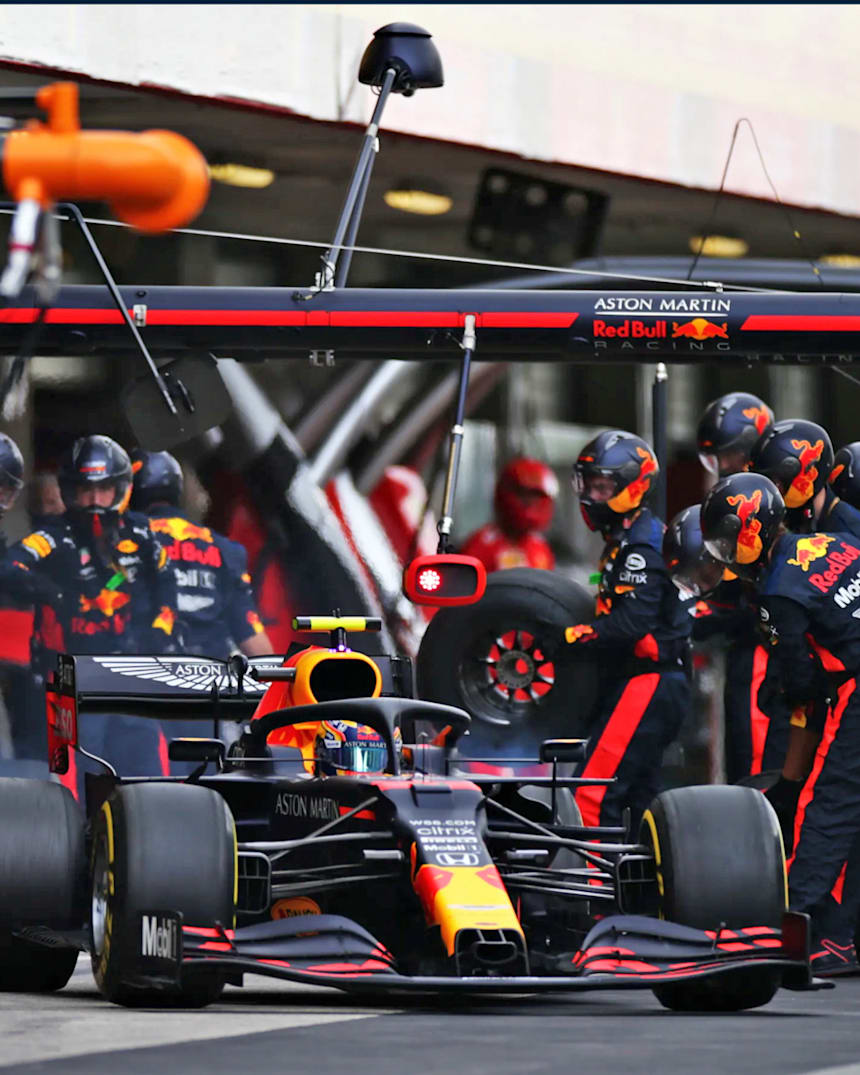 Formel 1 Bullen Power Beim Boxenstopp