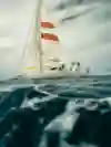 Christian Schiester and Daniela Bärnthaler during the third stage of their project Sail & Run – Bali to Solomon Islands on March 8, 2019.