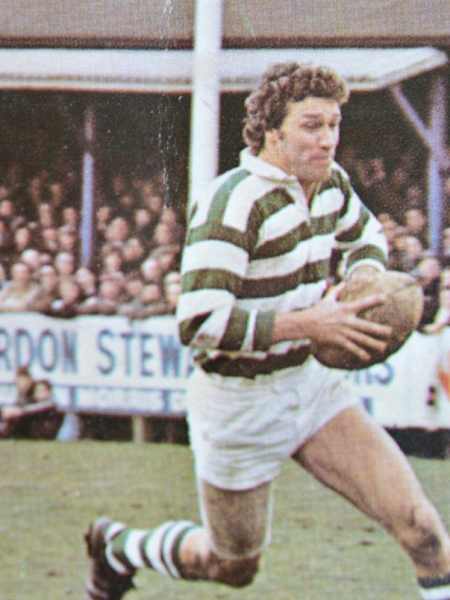 Ken Britton in the 1976 semi-final against Sale