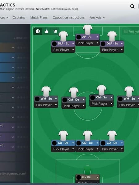 3-4-3 é uma das formações mais populares no Football Manager