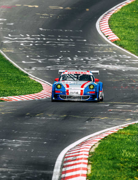 Car of choice: the Porsche 911 of the 997 model series, with 460 hp