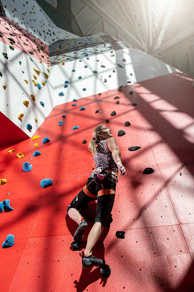 Sasha Digiulian at Clymb in Abu Dhabi, United Arab Emirates 