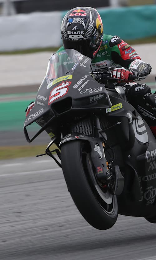 Johann Zarco performs during the 2026 MotoGP Testing at the Sepang International Circuit in Sepang, Malaysia on February 3, 2026.   