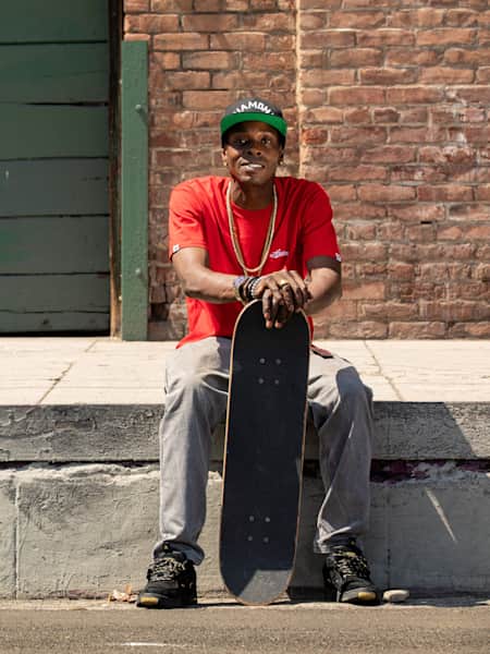 Red skater sale