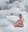 氷の上で