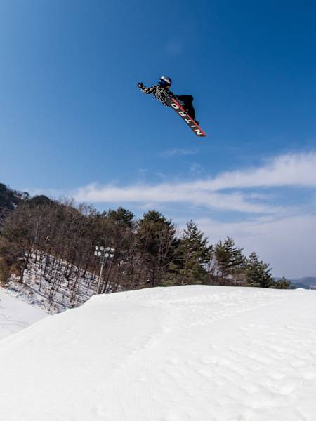 과감한 점프를 선보이는 이채운