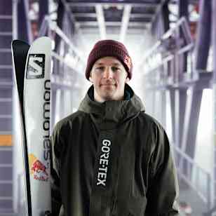 Freeskier Nicolas Vuignier portrait.