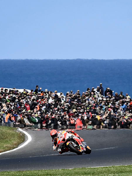 Marc Marquez pictured at the MotoGP of Australia at Phillip Island on October 16, 2022.