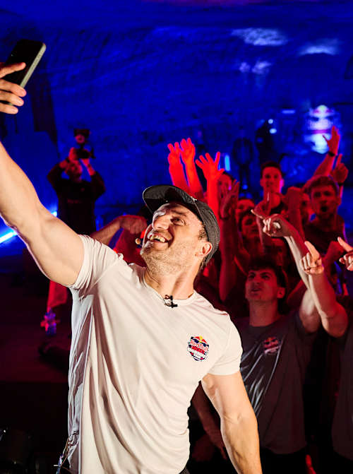 Salzwelten Hallein waren der erste Spot der Red Bull Secret Workout Tour