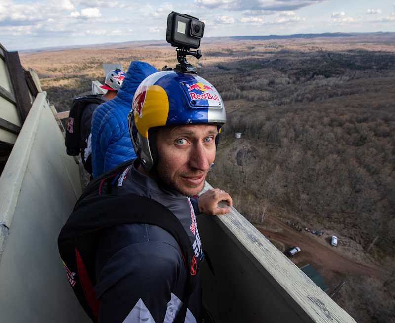 Watch BASE jumper Valery Rozov jump off Huascarán