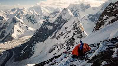 Andrzej Bargiel is seen on his ascent of K2 in Pakistan on July 22, 2018