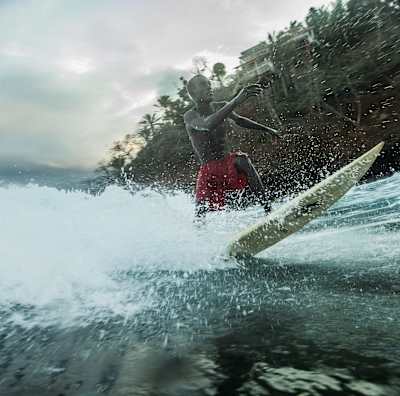 155 miles off the coast of Gabon, São Tomé is an African surfer’s paradise