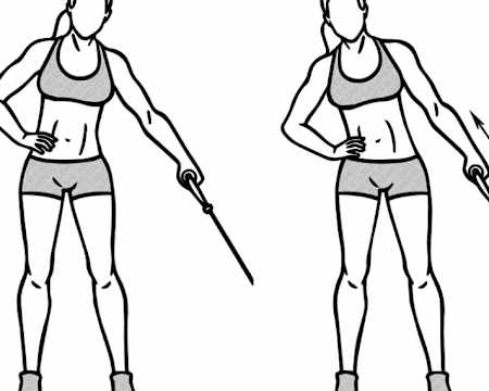 Comment faire des side bends avec un élastique fitness.