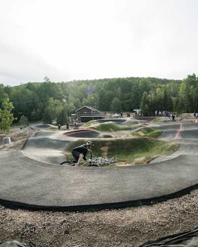Velosolutions Pump Track at Empire 47, Lac Delage Canada