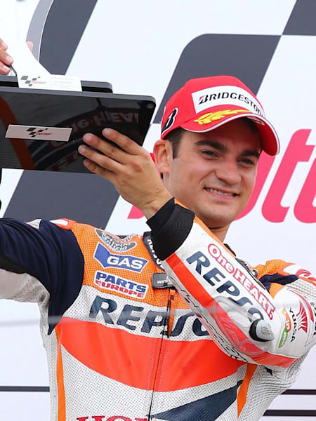 Dani Pedrosa & Marc Márquez auf dem Podest