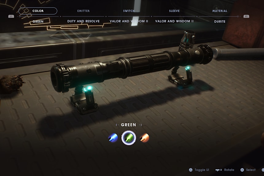 jedi fallen order anakin lightsaber