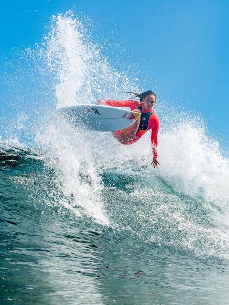 Carissa Moore does a frontside air