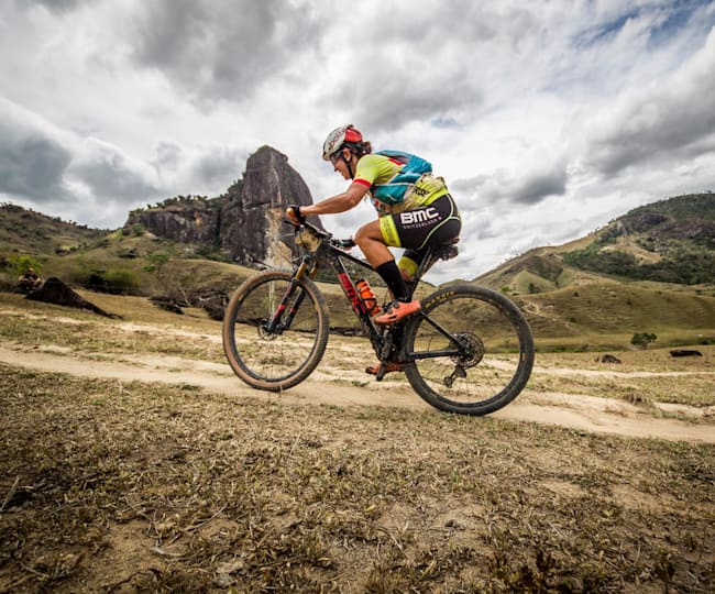 Ciclistas de mtb
