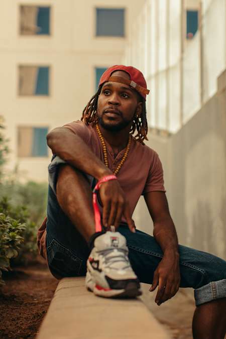 Sweetface poses for a photo at the Dance Your Style USA Finals in Las Vegas, Nevada on September 28, 2019.