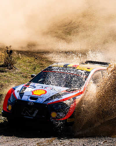 Korean manufacturer landed a podium lock-out for the first time ever as the Acropolis Rally bares its teeth once more. 