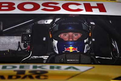 David Coulthard im Cockpit seines DTM-Boliden für das Rennen in Oschersleben, 2012.