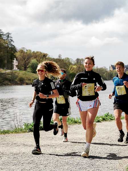 Participants at the Wings for Life World Run on Djurgården in Stockholm May 4th 2025.