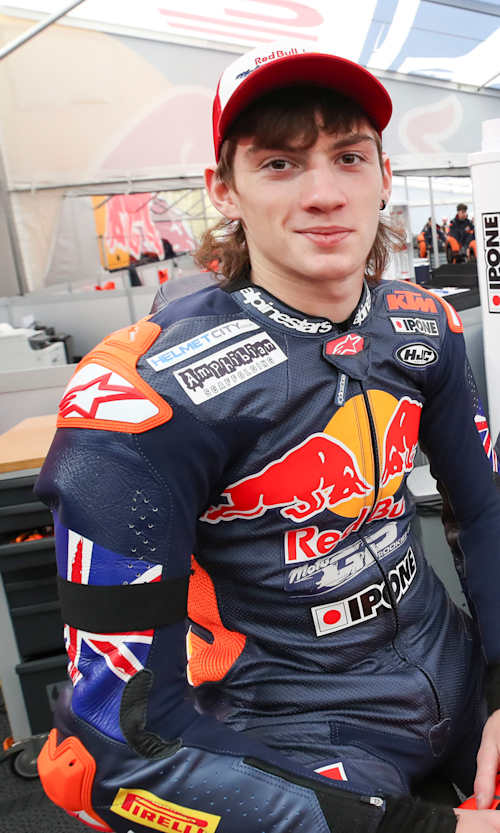 Lucas Brown in the garage of Le Mans 2025