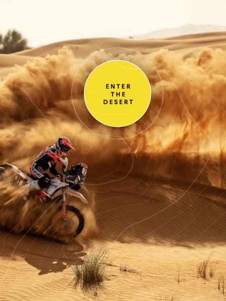 Daniel Sanders performs during Red Bull Dakar line-up in Dubai, United Arab Emirates on November 17, 2020.
