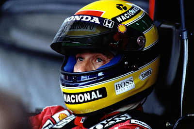 Le pilote de Formule 1 Ayrton Senna de l'écurie McLaren ai Grand Prix de F1 d'Australie 1991.