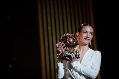 Aitana Bonmati à la cérémonie du Ballon d'Or 2024, à Paris