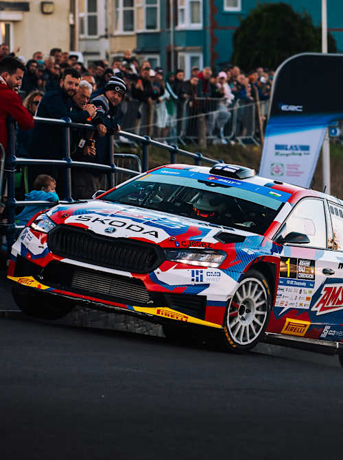 Teemu Suninen held the early lead in Ceredigion