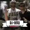 DJ BBQ and Mark Webber throw prawns on the barbie